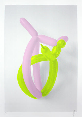 Ballon Pink Yellow